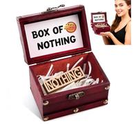 CelestiMingle The Gift of Nothing - Funniest Gag Gifts for Men Who Want Nothing, Box of Nothing, Funny Holiday Birthday Christmas Gag Gift Idea for Women Men (C)