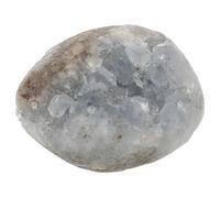 Celestite Raw Crystal Cluster Specimen with Stable Display Base | Irregular Geode Form, Blue White Gradient Texture, for Study Desks, Yoga Rooms, and Camera Backgrounds
