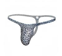 CELESTIX Men's Leopard Print Thong Ice Silk| Fashionable Print, Stretchy Fabric, Sexy Wild Charm(XL)