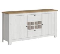 Celesto White 2 Door Large Sideboard with Wine Rack