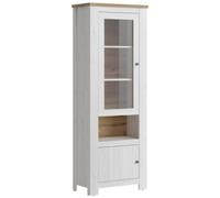 Celesto White Narrow Display Cabinet