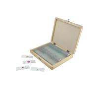 Celestron 100-Piece Prepared Microscope Slide Kit (Wooden Case)
