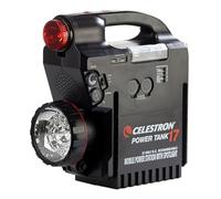 Celestron 18777 PowerTank 17 Rechargeable Power Supply, 12V-17Ah, Black | 17 Amp-Hour Capacity, Two 12V DC Output, 2 USB Ports, Built-in Red/White Light, Radio, Siren, Cigarette Lighter Adapter