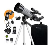Celestron 22035 Travel Scope DX 70mm Portable Refractor Telescope with Fully-Coated Glass Optics, Backpack, Astronomy Software Package, and Digiscopi