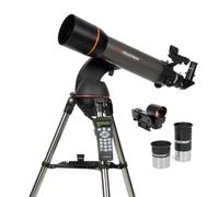 Celestron 22096 NexStar 102SLT Portable Computerised Refractor Telescope - Includes Adjustable Tripod, Fork-Arm Altazimuth Mount, Viewing Accessories and Bonus 'Starry Night' Software, Grey/Black