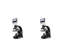 Celestron 44341 Professional 5MP LCD Digital Microscope II, 4x-1600x Magnification, Black/Silver (Pack of 2)