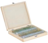 Celestron 44412 Prepared Microscope Slides, Pack of 100 | Real Specimens on Glass Slides for Advanced Students, Insect, Plant & Animal Parts, Ready to View, Wooden Carrying Case