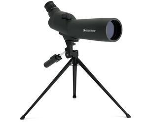 Celestron 52223 UpClose 60mm Zoom Angled Refractor Spotting Scope Telescope,