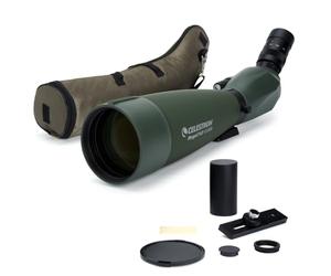 Celestron 52306 Regal M2 22-67x100mm ED Angled Zoom Spotting Scope Telescope with Multi-Coated Optics, BaK-4 Prism Glass, Lightweight Magnesium Alloy Body and Padded Carry Case, Green