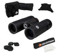 Celestron 71403 TrailSeeker ED 10 x 32 Roof Prism Binocular, Fully Broadband Multi-Coated Lens, BaK-4 Prism Glass, Black
