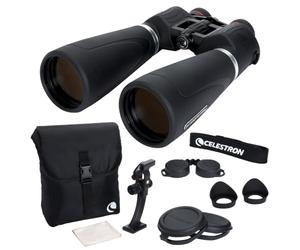Celestron 72030 SkyMaster Pro 15x70 Porro Prism Binoculars, Black | XLT Fully Multi-Coated Optics,Waterproof & Fogproof,Rubber Armored Body,Astronomy & LongRange Viewing,Tripod Adapter Included