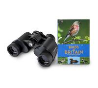 Celestron 73151 LandScout 7x35mm Water-Resistant Birder Starter Kit - Rubber Grip Binoculars with Coated Lens and K9 Optical Glass, includes Birds of