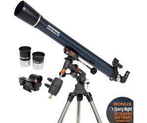 Celestron AstroMaster 90EQ 90mm f/11 Refractor Stargazing Telescope #21064 (UK)