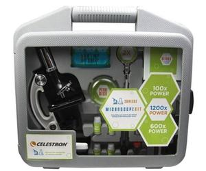 Celestron Beginner Microscope 28 Piece Kit Magnification 100x-1200x #44120 (UK)