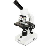 Celestron - Celestron Labs - Monocular Head Compound Microscope - 40-2000x Magnification - Adjustable Mechanical Stage - Includes 2 Eyepieces and 10 Prepared Slides