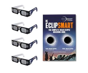 Celestron EclipSmart Solar Eclipse Glasses Observing Kit for Safe Sun Viewing, including Four Pairs of Eclipse Glasses and Guidebook