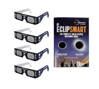 Celestron EclipSmart Solar Shades Observing Kit includes Four ISO Certified Solar Eclipse Glasses & 2017 Total Solar Eclipse Guidebook