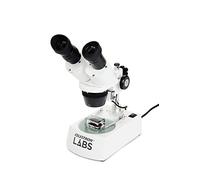 Celestron Labs S10-60 Stereo Binocular Microscope for Lab or Classroom | 10x-60x Zoom Magnification, Stereo Binocular Viewing, Top & Bottom LED Illumination, 3D Views, Precision Zoom Control