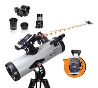 Celestron StarSense Explorer LT 114AZ Newtonian Smartphone Guided Telescope | Smartphone App Sky Navigation, Manual Reflector Telescope, Beginner Deep-Sky Telescope, Bright Celestial Views, Portable