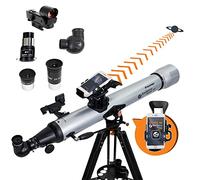 Celestron StarSense Explorer LT 80AZ Smartphone Guided Refractor Telescope | Smartphone App Sky Navigation, Lightweight Manual Refractor Telescope, Perfect First Telescope, Great for Kids & Families