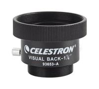 Celestron 93653-A 1.25 inch Visual Back Metal Adapter - Threads Onto Celestron 5" to 11" Schmidt Cassegrain Telescopes, Compatible with 1.25" Accessories, Black