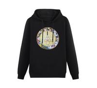 CELeus New Gravity Falls Bill Cipher Adult Hoodies Long Sleeve Pullover Loose Hoody Men Sweatershirt Size S Black