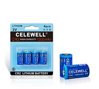 CELEWELL CR2 4Pcs 3V 1000mAh Lithium Battery【10-Year Warranty】