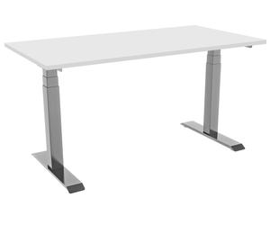 celexon electric height adjustable desk Professional eAdjust-58123 - Grey, incl. tabletop 125 x 75 cm