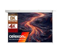 celexon Expert Electric-Screen 140" | 300x187 cm 16:10 | electric 8K, Full-HD projector screen for your home cinema or office presentations | with remote control | Ceiling & wall mounting
