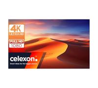 celexon Expert PureWhite Fixed Frame-Screen 115" | 250x140 cm 16:9 | narrow, matt white 4K, Full HD frame for home cinema projection or for the office | For discreet wall mounting
