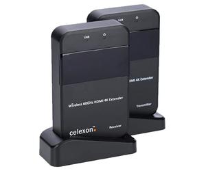 celexon HDMI wireless set WHD30M Expert | wireless 4K UHD media transmission up to 30 m | wireless HDMI system with uncompressed 60 GHz connection | 3D, WiHD 1.1, Dolby TrueHD, DTS-HD, LPCM, HBR