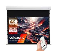 celexon cinema and presentation projector screen electric tab tension screen Home Cinema MWHT - 220 x 124 - 100” inch - 16:9