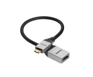 celexon Mini HDMI to HDMI M/F Adapter with Ethernet - 2.0a/b 4K 0.25m - Professional Line
