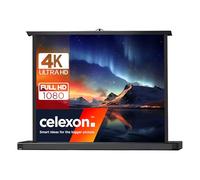 celexon Mini Professional Table top -Screen 50" | 102x76 cm 4:3 | Small, mobile 4K screen for travelling, quick to set up with telescopic pole | Ideal with pico projectors & mini-projectors