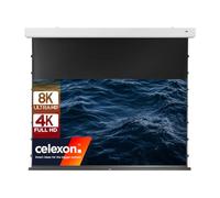celexon Premium Plus 4K Pro MWHT Tension Motorised Screen 100" | 221x124cm 16:9 | Electric, colour-neutral projector screen for true-to-life 8K, 4K, Full HD home cinema projection | ISF certified