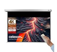 celexon Professional Plus Electric screen 110" | 240x135 cm 16:9 | Electric 4K, Full-HD presentation screen for your home cinema projector | for ceiling/wall mounting | with remote control