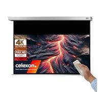 celexon Professional Plus Electric screen 75" | 160x100 cm 16:10 | Electric 4K, Full-HD presentation screen for your home cinema projector | for ceiling/wall mounting | with remote control