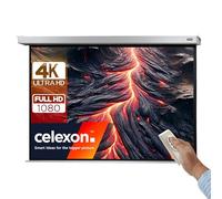 celexon Professional Plus Electric screen 80" | 160x120 cm 4:3 | Electric 4K, Full-HD presentation screen for your home cinema projector | for ceiling/wall mounting | with remote control