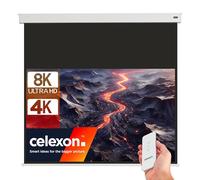 celexon Professional Plus V2.0 Battery Powered-Screen 70" | 160x90 cm 16:9 | Electrically operated projector screen for charging, incl. remote control | For ceiling and wall mounting