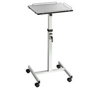 celexon mobile projector beamer table trolley PT2000 - adjustable height 80-125cm - tiltable 20° - 4 caster feet - shelf: 50x40cm (WxH) - grey
