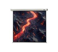 celexon Professional Electric screen 130" | 240x240 cm 1:1 | Electric 4K, full HD projector screen for projections in the office & home cinema | for ceiling/wall mounting | with remote control