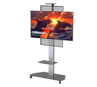 celexon TV/Display Solution Professional 2in1 Stand & Trolley +90° Portrait/Landscape Adjust-3270MP | For 32-70" Screens max 70kg | Swivel, tilt & height-adjustable mount, supports VESA up to 600x400