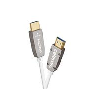 celexon UHD Optical Fibre HDMI 2.0b Active Cable - 10m - White - 3D - HDR - HLG - up to 32 audio channels, incl. return channel