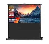 celexon Ultramobile professional plus Pull-Up-Screen 50" | 120x68 cm 16:9 | Portable 4K, Full-HD projector screen for lightning-fast extension & set-up | incl. carrying handle + scissor joint