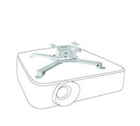 celexon universal projector ceiling mount Multicel 1000Pro white | tiltable & swivelling projector mount with 10 cm ceiling clearance | max. load capacity 15 kg