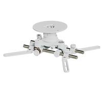 celexon tilting, swivelling projector ceiling mount universal MultiCel OMG-1000 LuxusLine - white - 360° exact adjustability - max. load 30 kg - ceiling distance 135 mm or 285mm up to max. 430mm