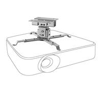 celexon universal projector ceiling mount MultiCel1200S silver | tiltable & swivelling projector mount with 12 cm ceiling distance | max. load capacity 25 kg
