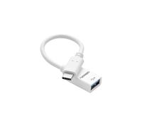 celexon USB-C to USB-A M/F adapter, white