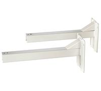 celexon Wall Mount Spacers Professional White | 70 cm Wall Distance | Mounting Set with 2 Brackets for Professional Projection Screen | also fits Economy models 240 (1:1), 280 & 300 cm