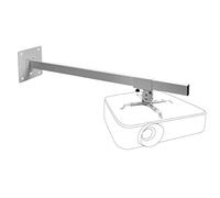 celexon universal projector wall mount MultiCel WM1200 white | tiltable, swivelling & length-adjustable projector mount up to 120 cm wall distance | max. load capacity 15 kg